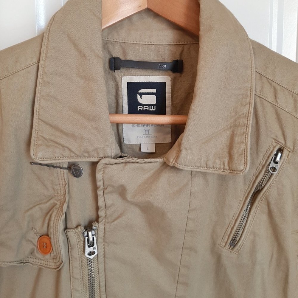 G-Star Raw Tyne Biker Women's Desert Moto Jacket - Picture 3 of 15